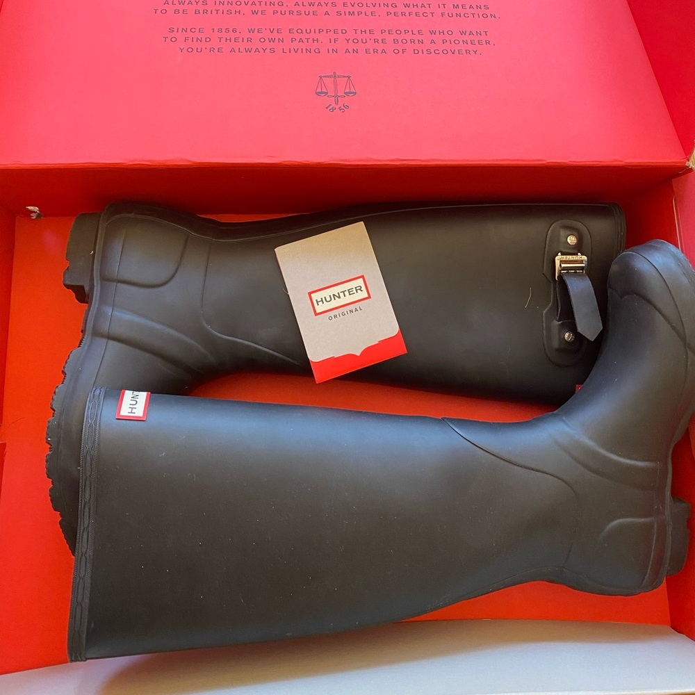 HUNTER BOOTS MATTE BLACK